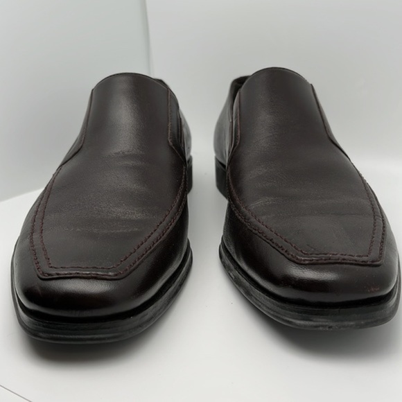 Bruno Magli Raging‎ Slip on Leather Loafers Dark Brown Made in Italy Size 10 main image 9